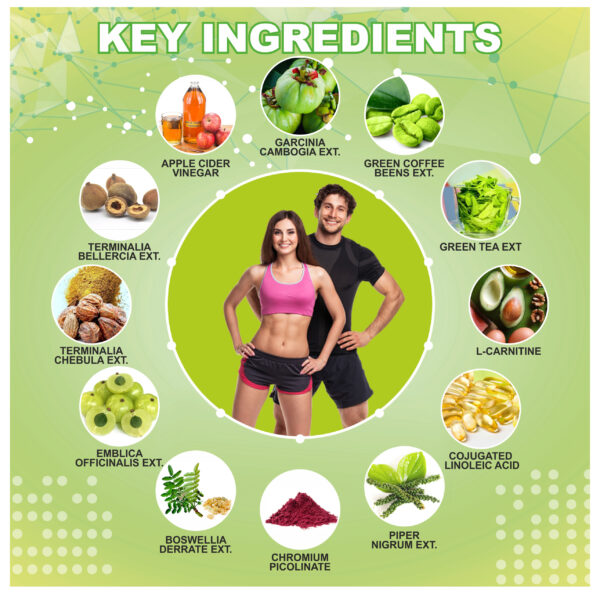 CleatCut Fat burner weight loss tablet | Veg & Safe | Men & Women | 60 tab Apple Cider vinegar, Garcinia Cambogia - Image 3