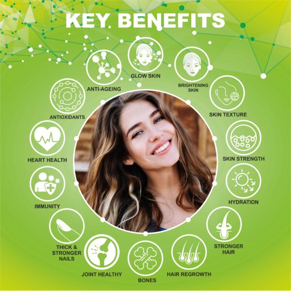 ClearCut L-Glutathione Biotin Collagen capsule skin brightening | Safe & Original | 60 capsules - Image 3